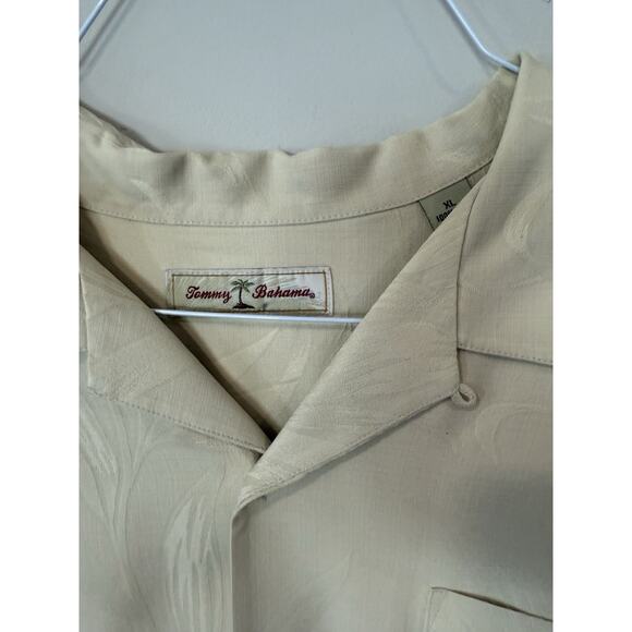 Tommy Bahama Silk Button-Up Shirt Rock Star Island Style Short Sleeve XL 2255 - Picture 4 of 8